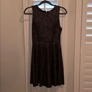 Altard State Black and Gold Sparkle Dress